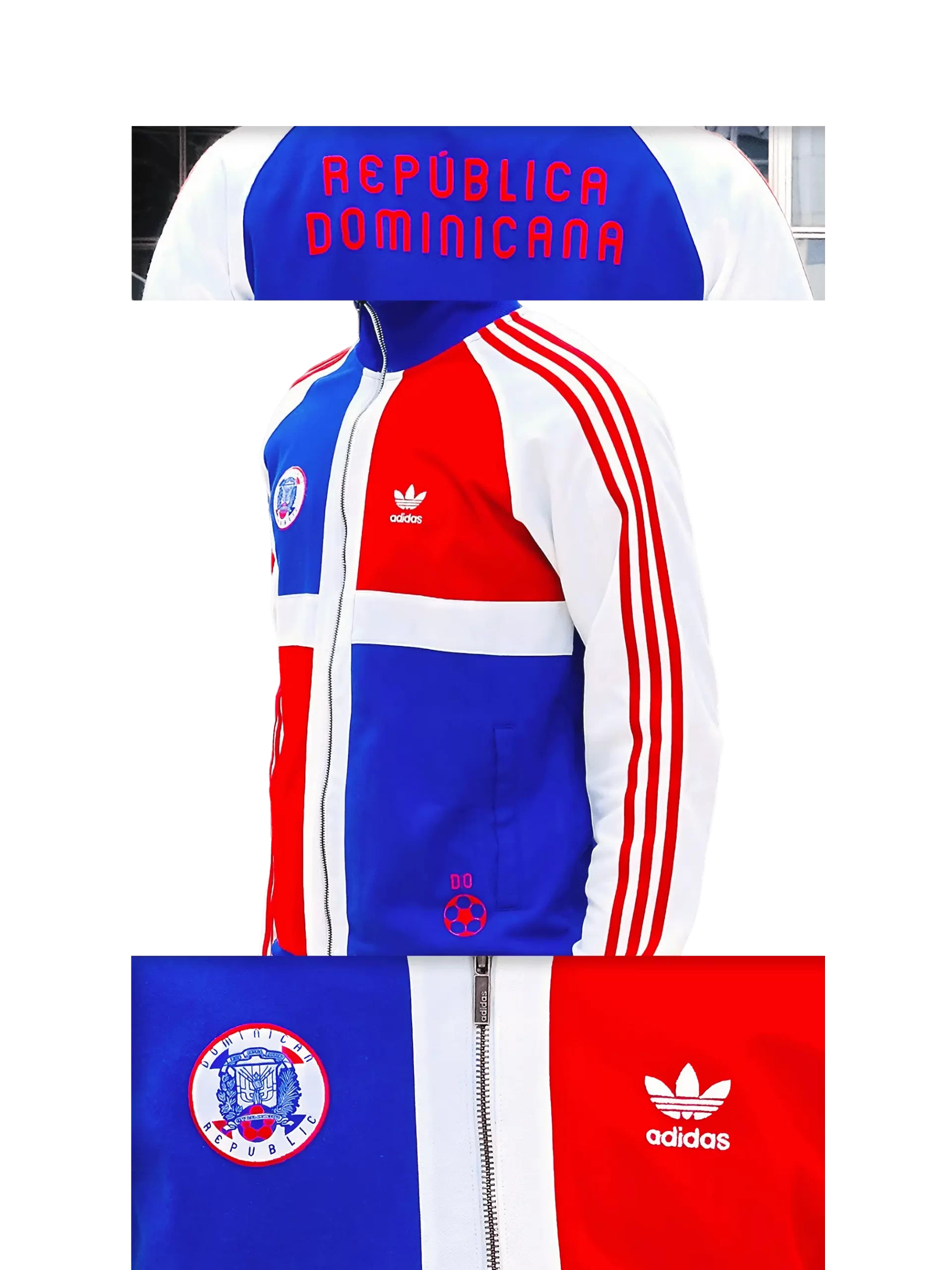 Adidas Originals Cuba World Cup Football Soccer Track Jacket Red
