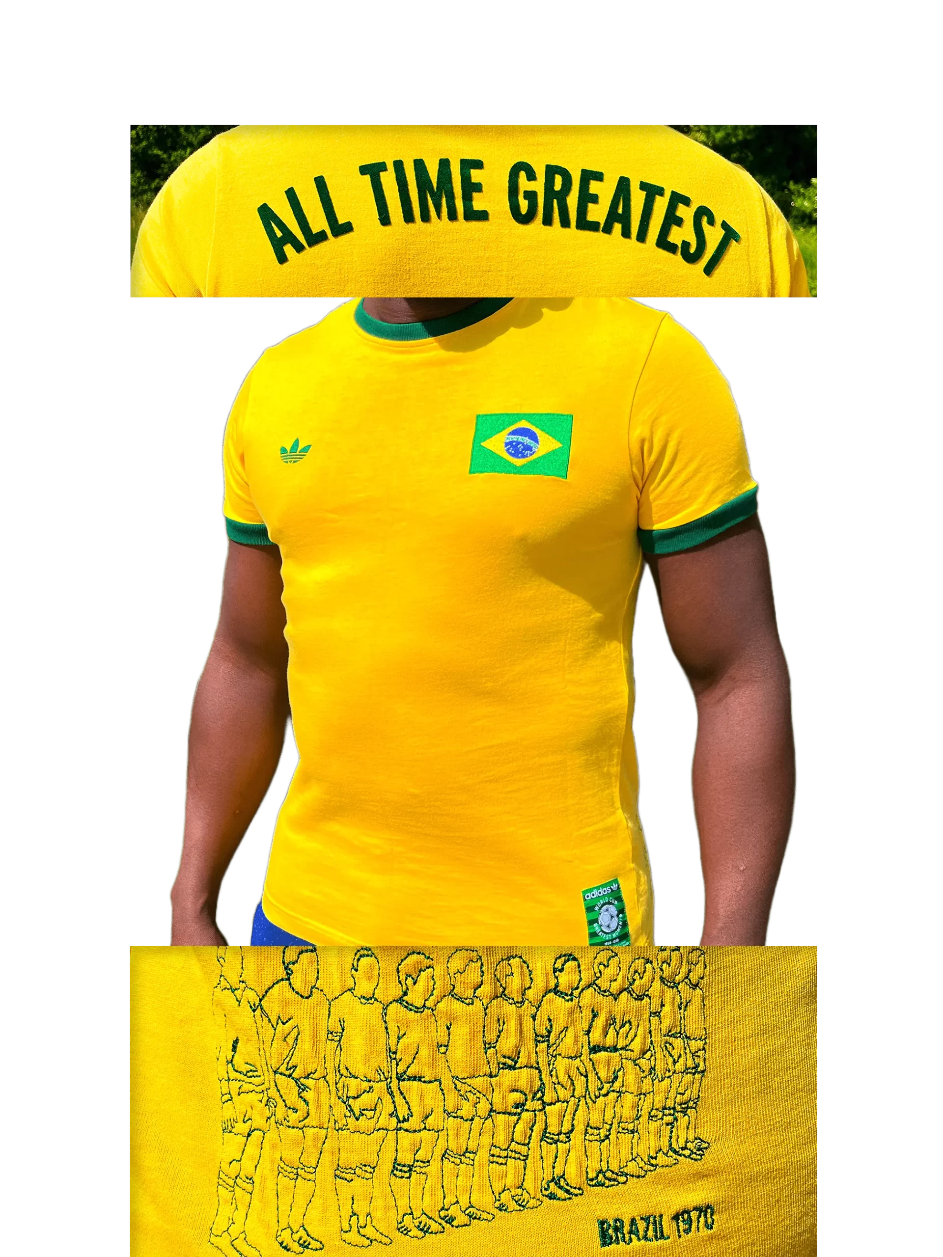 Adidas Brasil Brazil Jacket 1970 World Cup Moments Football Soccer MEDIUM